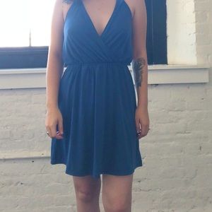 Blue Halter Dress
